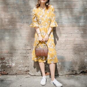 Petite studio yellow dress (XS)